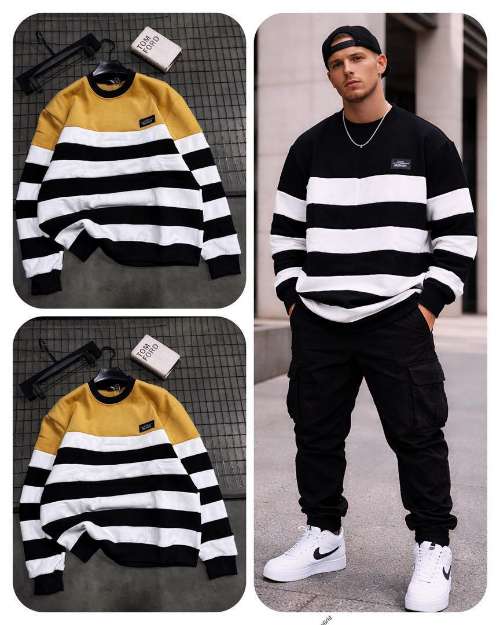 Stripped collar neck