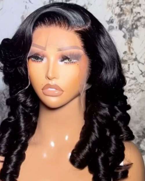 Frontal 13x4 Bouncy Curl Wig