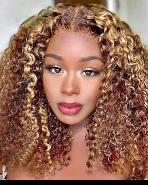 wet curls in 16inches in gold