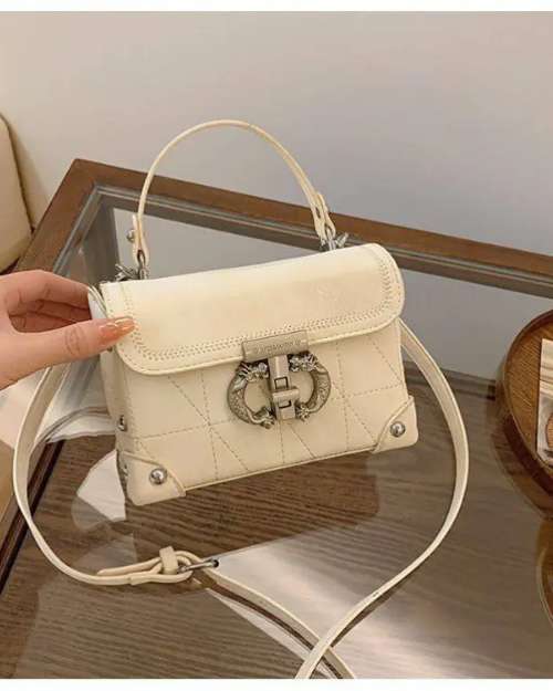 White Mini Bag with Long Strap
