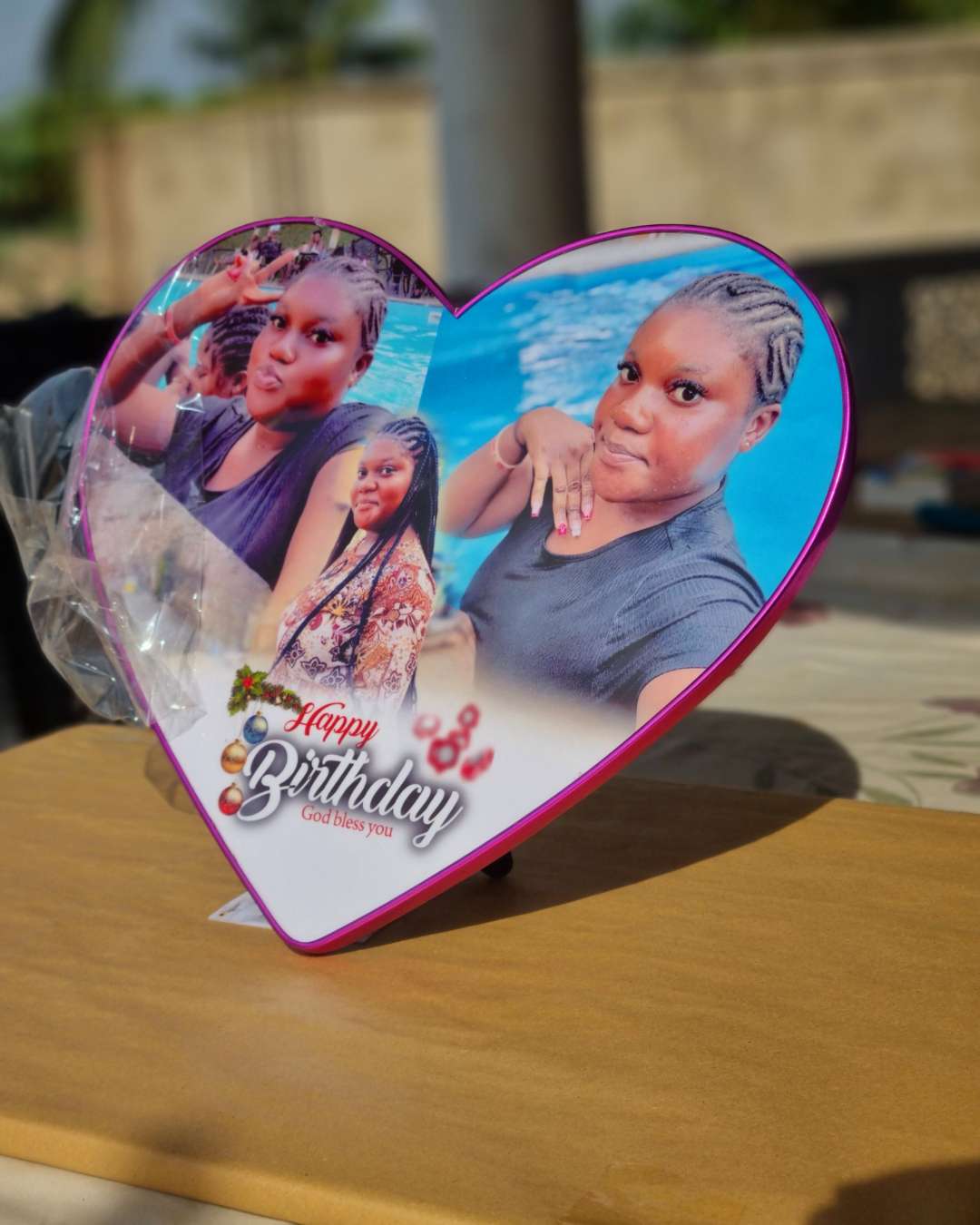 Custom Heart-Shaped Wooden frame