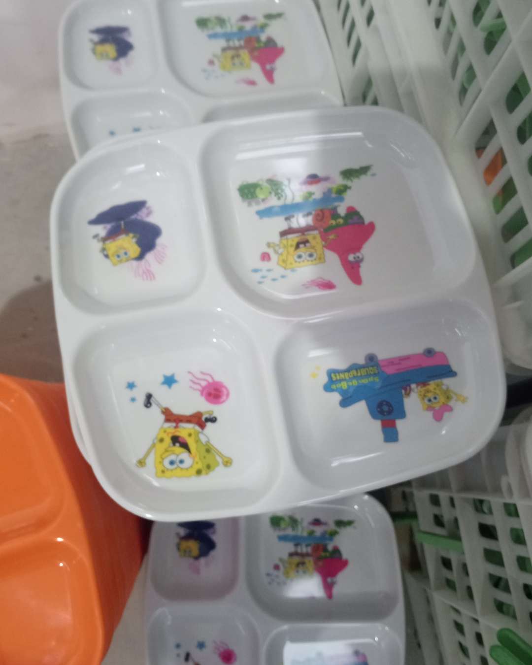 Spongebob Squarepants Divided Kids' Plate