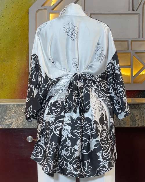 flower silk and pant pallazo trouser 