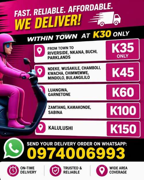 Kitwe Local Delivery and Pick Up Service
