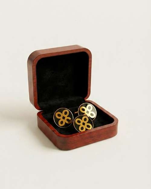 Premium Ghana-Inspired Cufflink & Lapel 