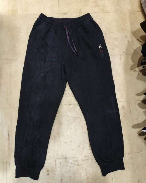 Thrift Joggers with Leather Track