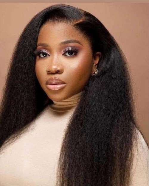 frontal yaki kinky hair 
