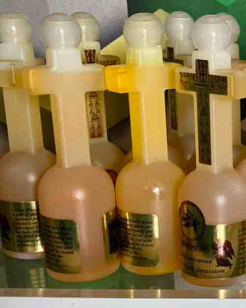 Anointing Oil in Cross-Shaped Bottle