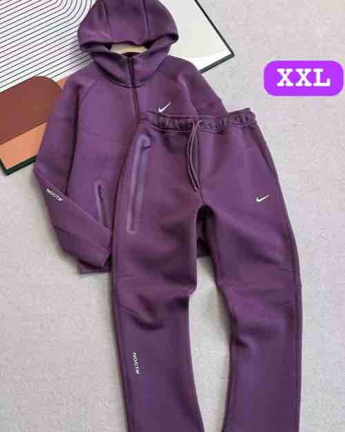 Purple Nike Tech Reflective and Nocta Tech Tracksuit