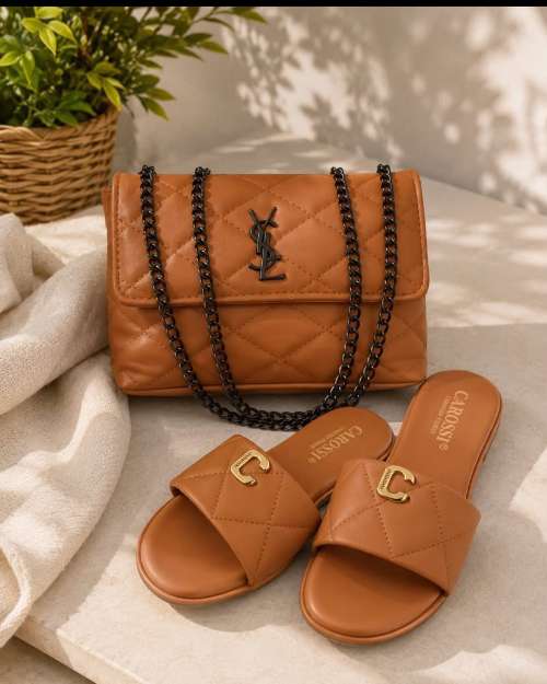 slippers and bags 