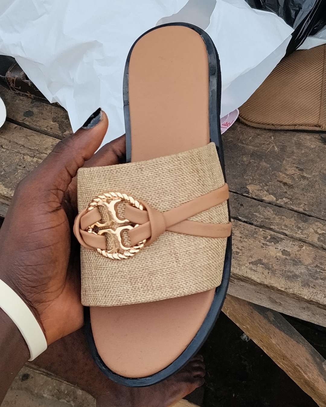 nude slipon