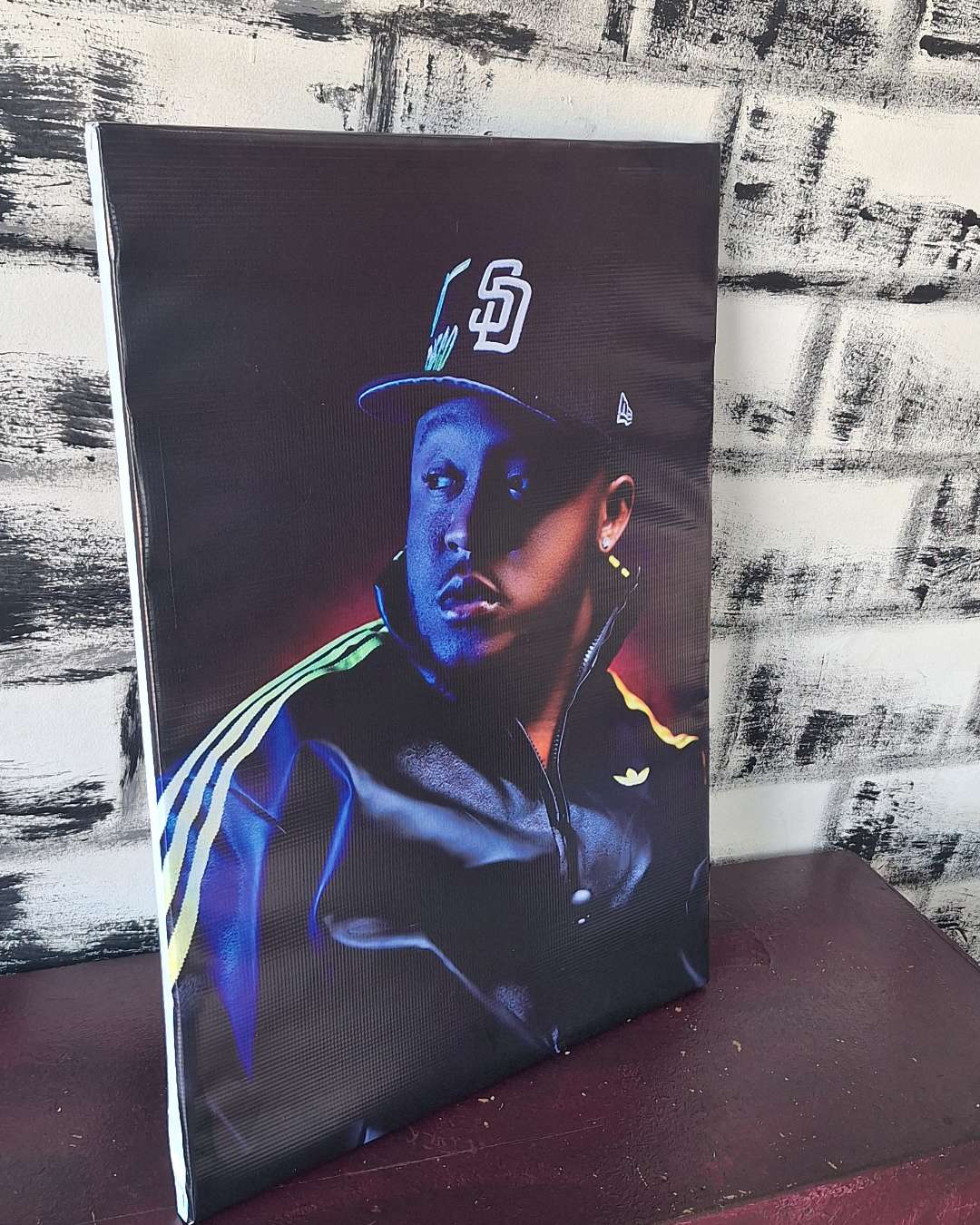 Man in Adidas Tracksuit Canvas Print