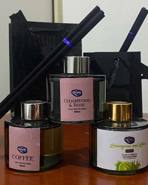 Onyila Reed Diffusers - Coffee, Cedarwood & Rose, Lemongrass & Lime