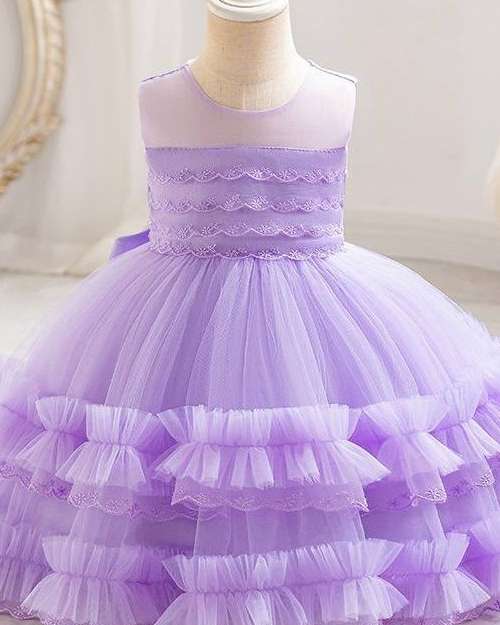 Baby Girl's Lavender Tulle Gown