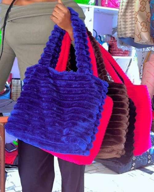 Fuzzy Tote Bag