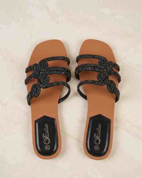 Women's Embellished Flat Slippers