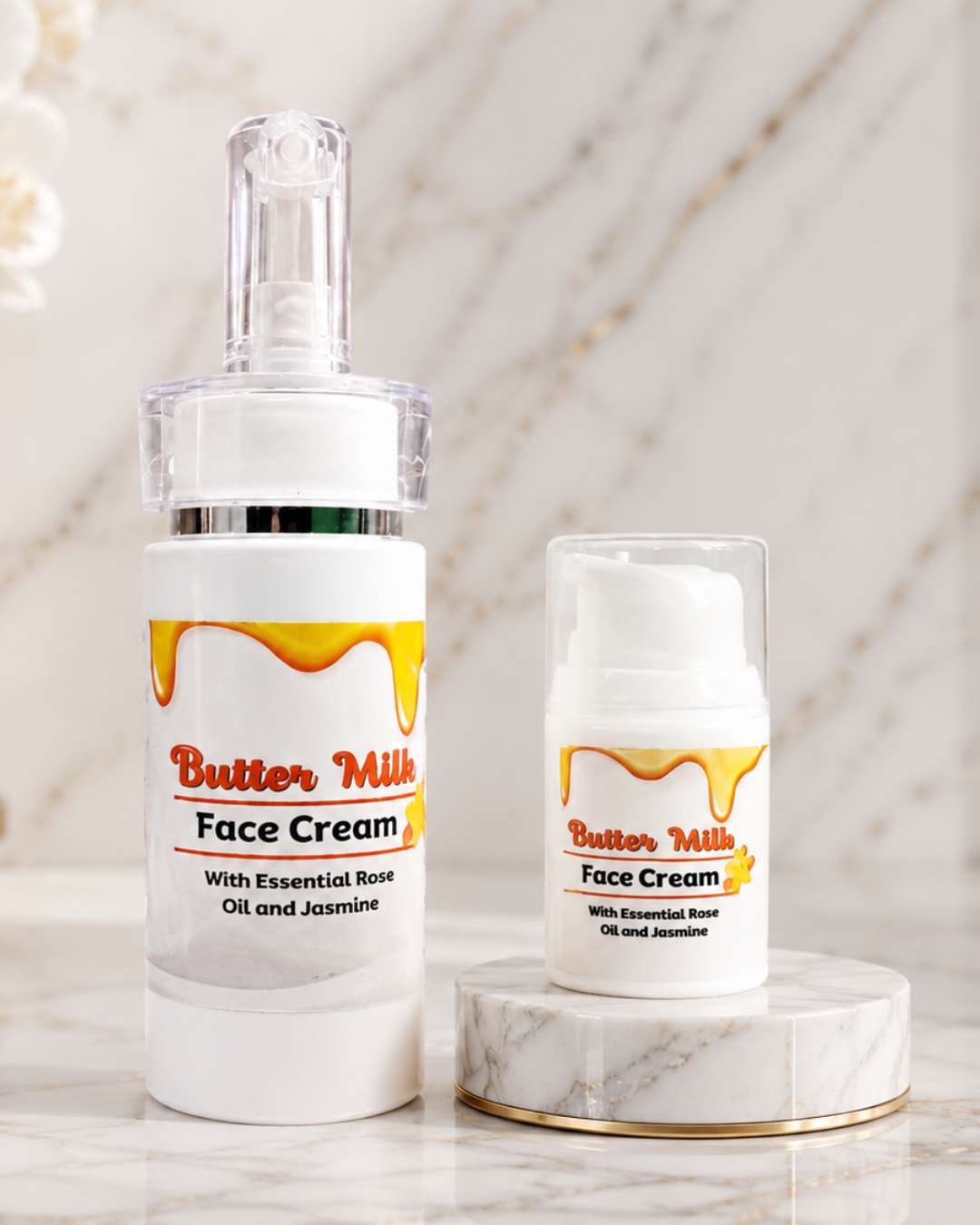 Buttermilk Face Cream with Rose Oil and Jasmine