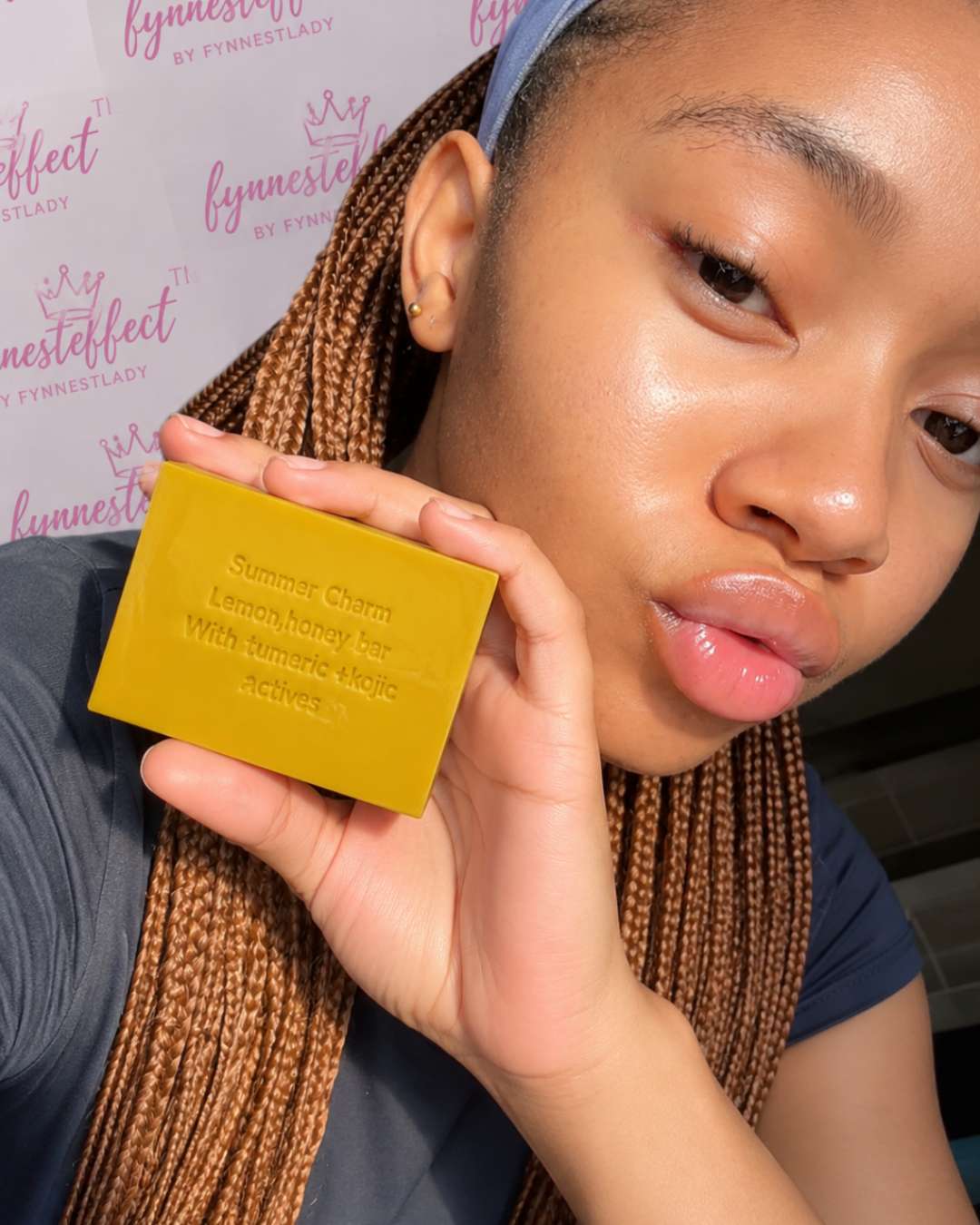 Summer Charm Lemon Honey Clearing Bar Soap with Turmeric and Kojic Actives