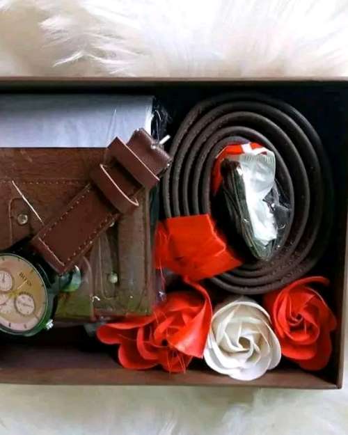 Men's Gift Set with Watch, Wallet, and Belt
