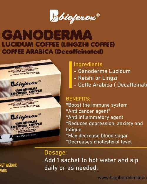 Bioferox Ganoderma Lucidum Decaffeinated Coffee