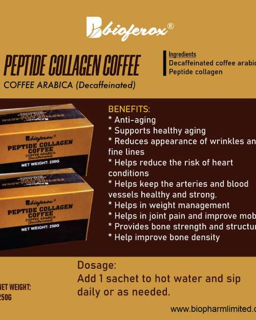Bioferox Peptide Collagen Decaffeinated Coffee