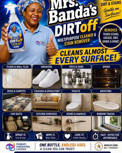 Mrs. Banda's DIRToff Multipurpose Cleaner & Stain Remover