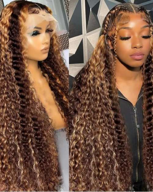 20-inch Water Wave Frontal Wig