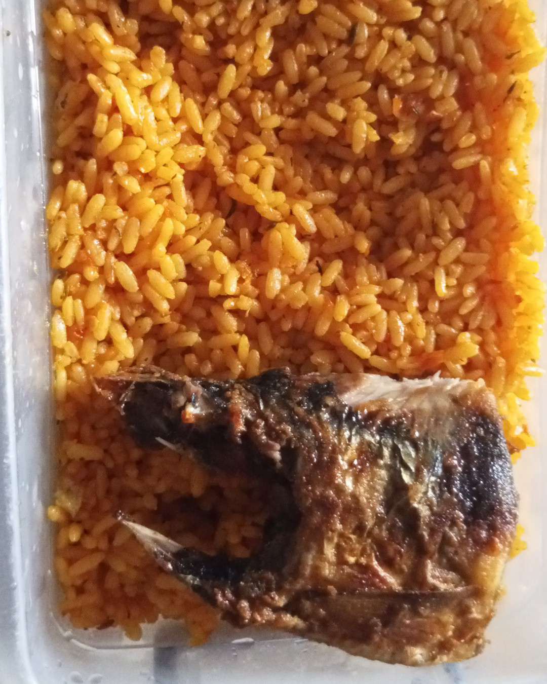 Jollof Rice with Fried Fish