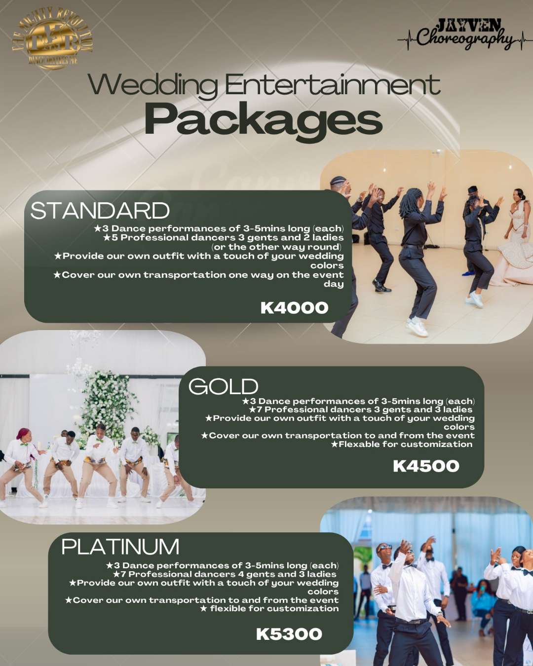 Wedding Dance Entertainment Packages