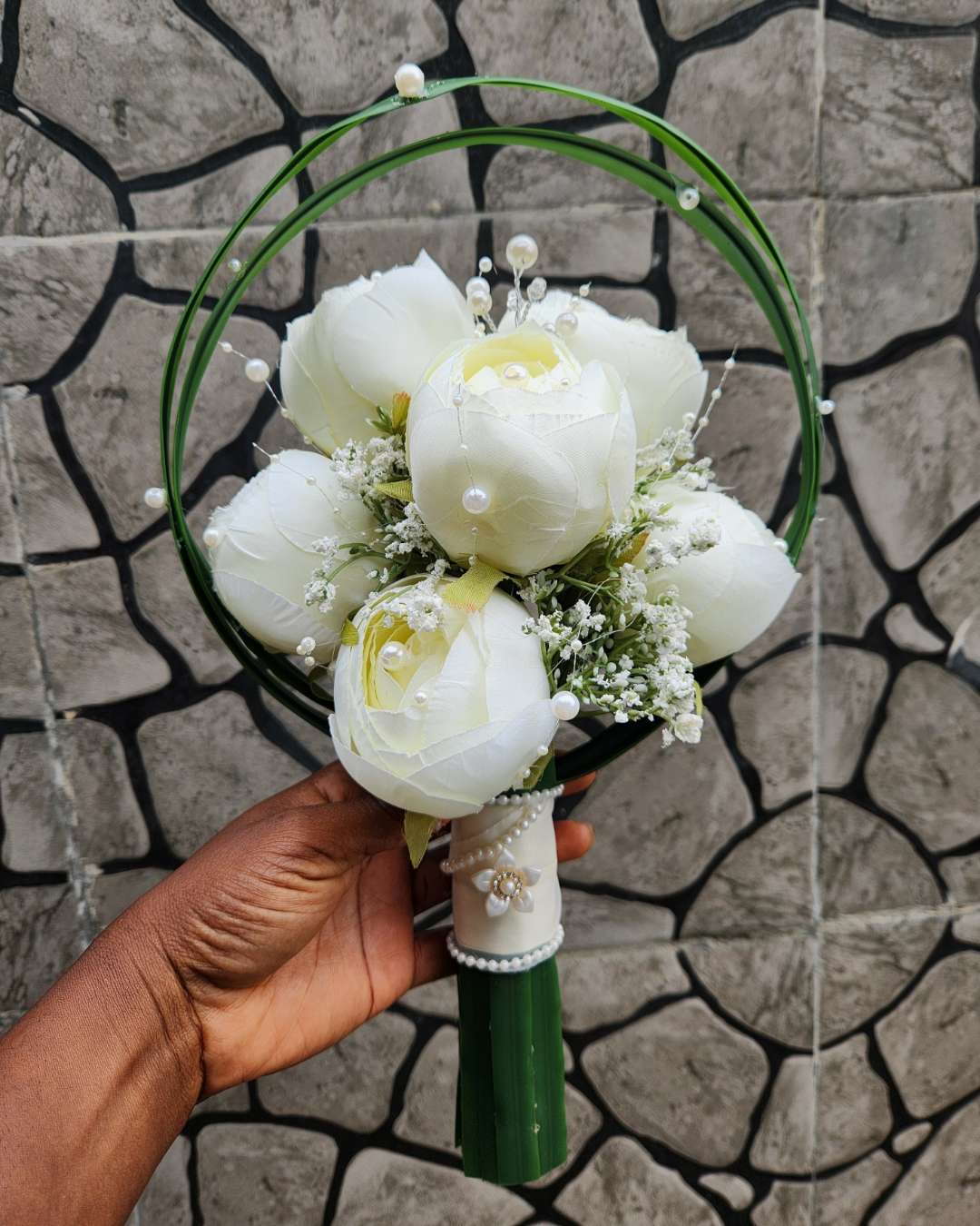 Artificial Peony Bridal Bouquet