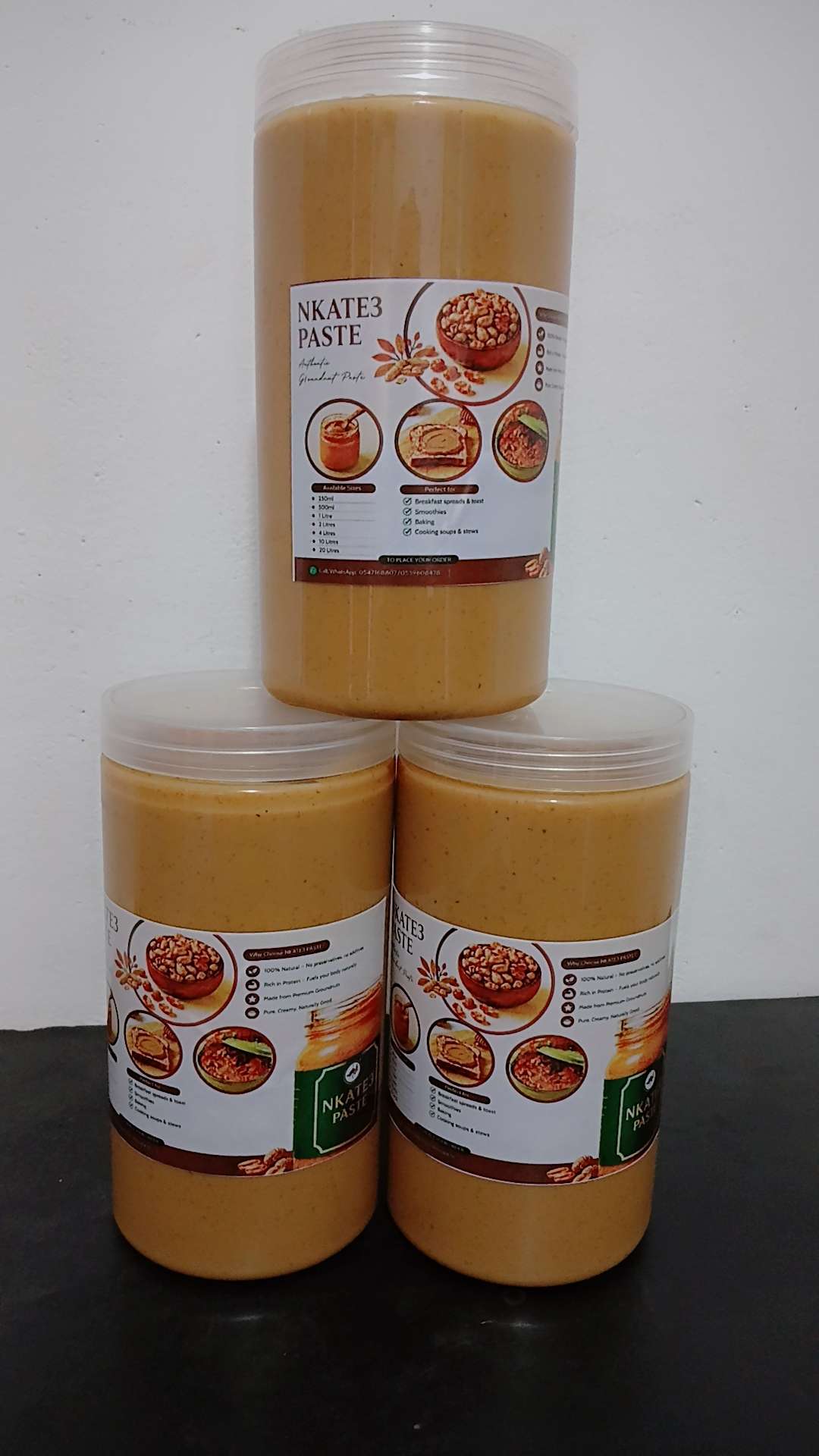 Nkate3 Pure Groundnut Paste