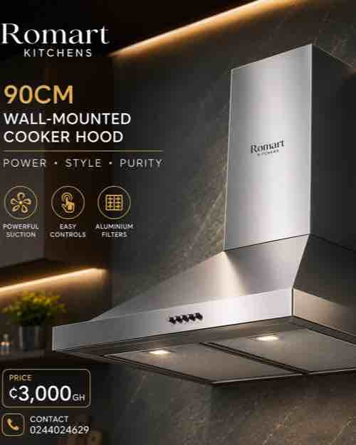 Romart 90cm Wall-Mounted Cooker Hood