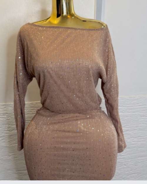 Sparkly Off-Shoulder Party Dress