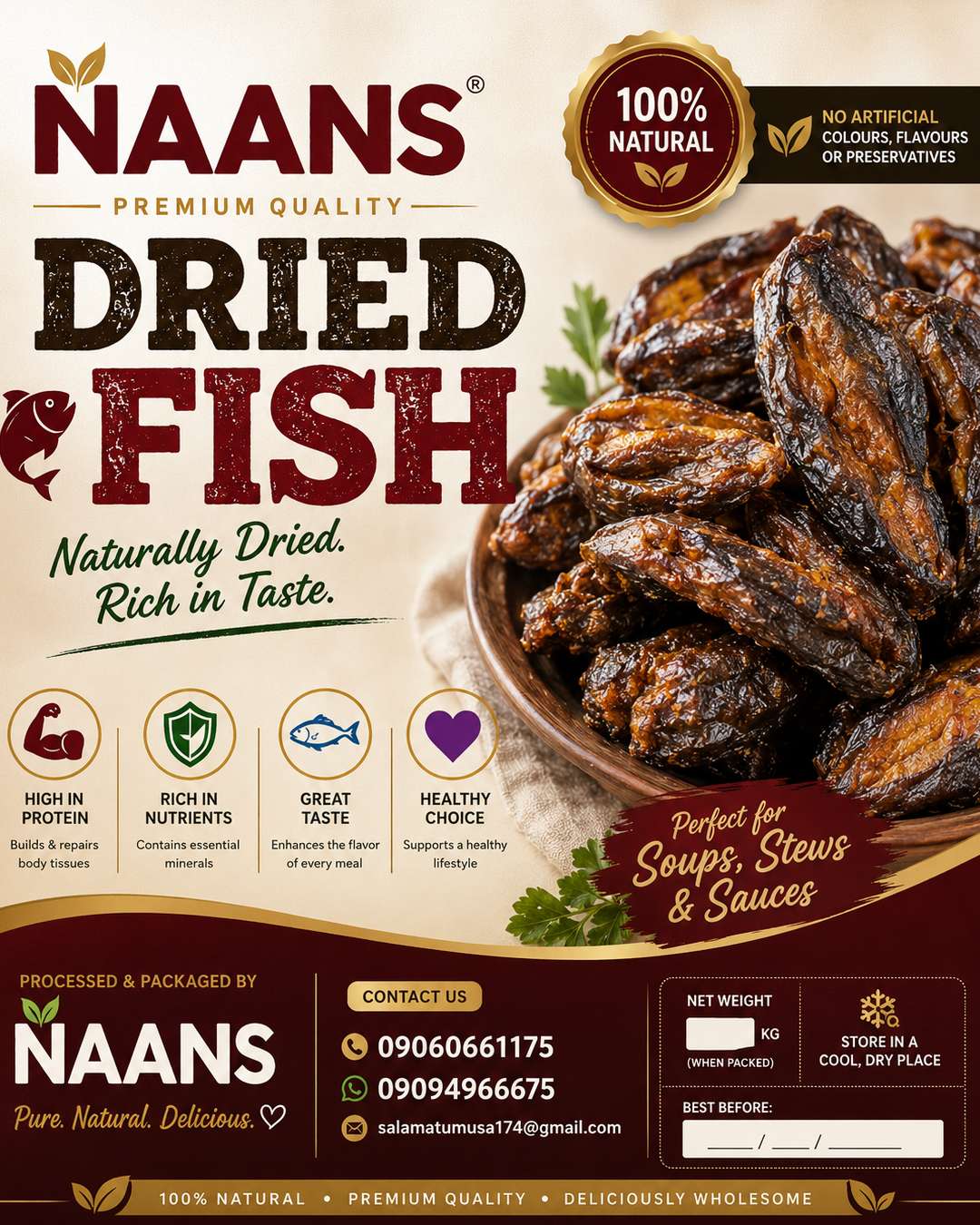 NAANS DRIED FISH AND BEVERAGES