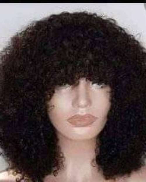 Afro Curly Fringe Wig
