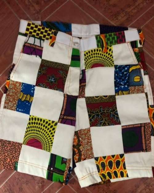 Unisex Patchwork Shorts