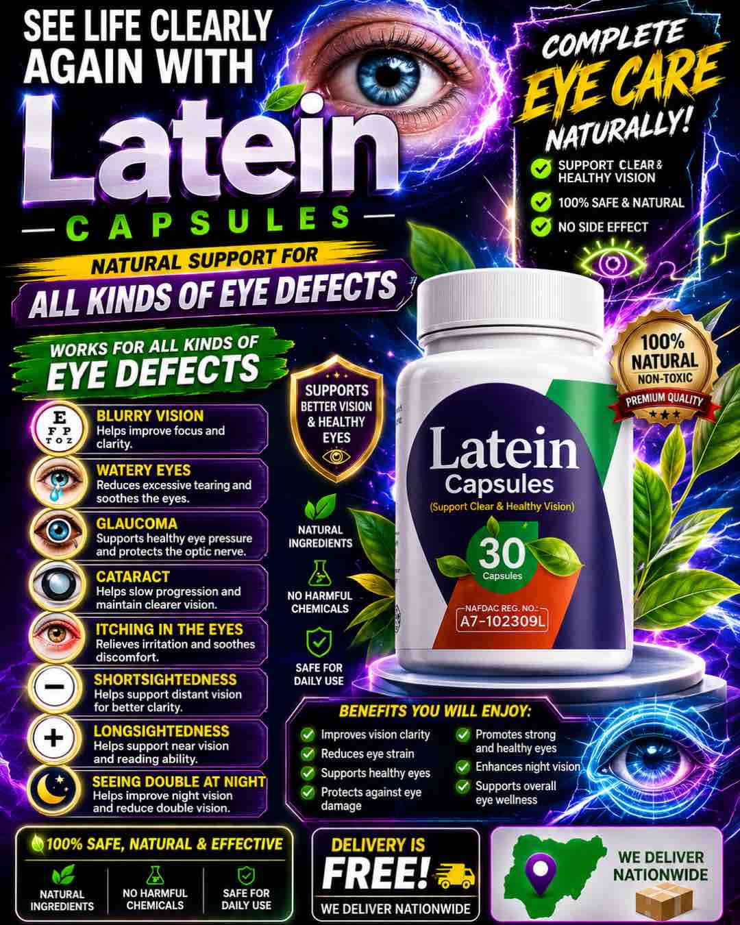 Latein Herbal Eye Capsules
