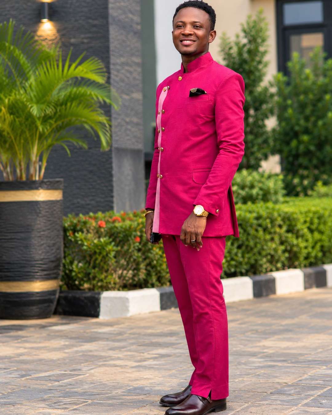 Men's Pink Safari Suit