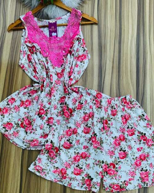 Floral Print Sleeveless Top and Shorts Set