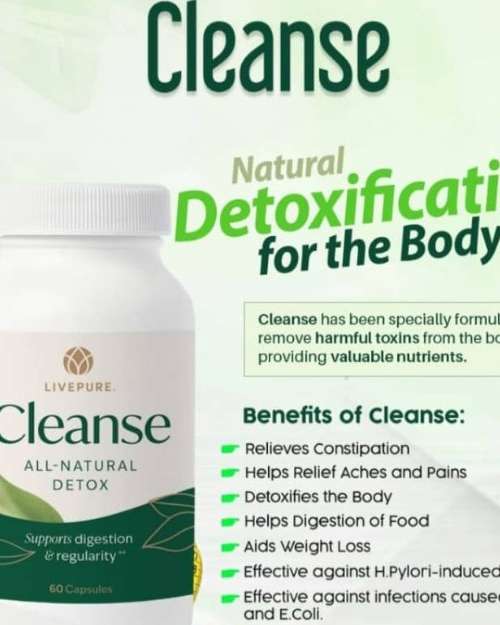 LivePure Cleanse All-Natural Detox Dietary Supplement