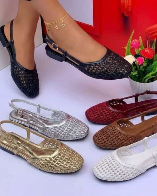 Women's Woven Slingback Flats