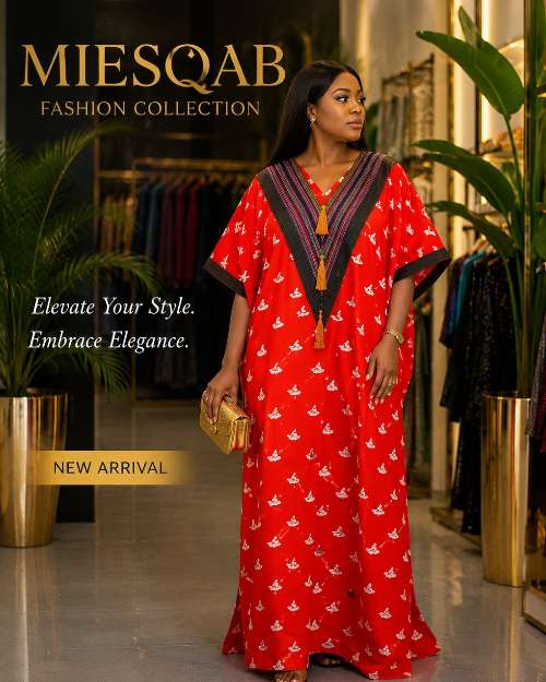 Miesqab Red Kaftan Dress