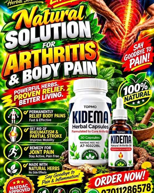 Kidema Herbal Capsules and Natural Arthritis Oil