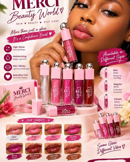 MERCI Beauty World Lip Gloss