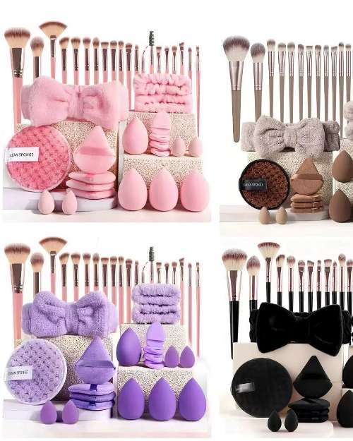 Makeup Brush and Sponge Set