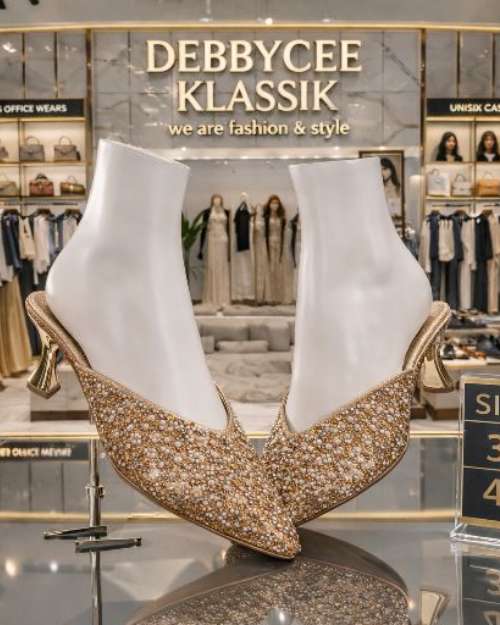 Rhinestone Half Shoes