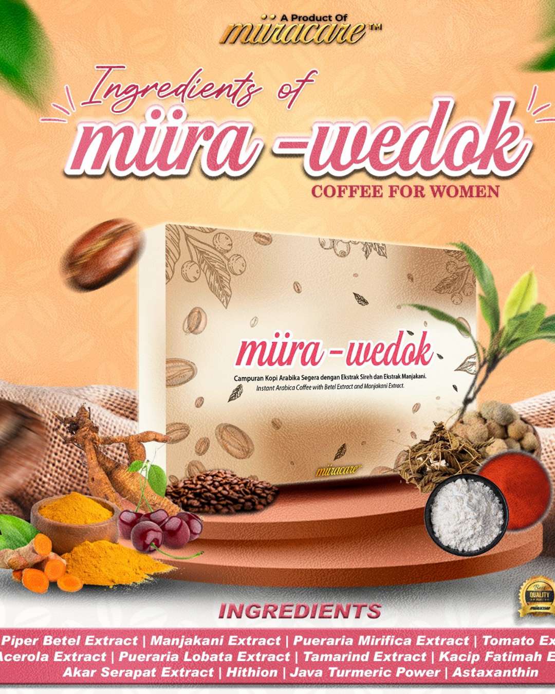 Miira-Wedok Herbal Wellness Coffee for Women