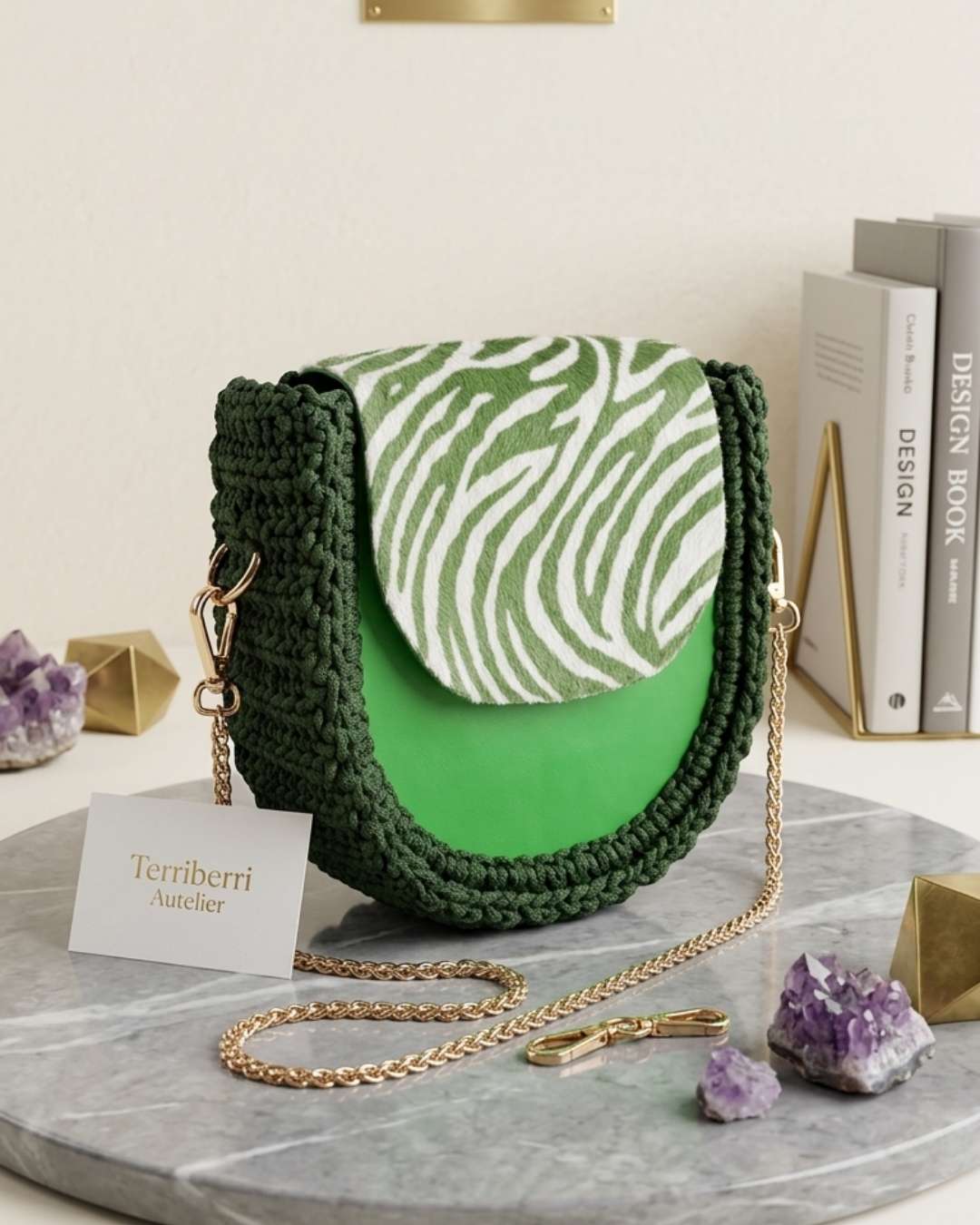 Terriberri Autelier Zebra Jade Bag