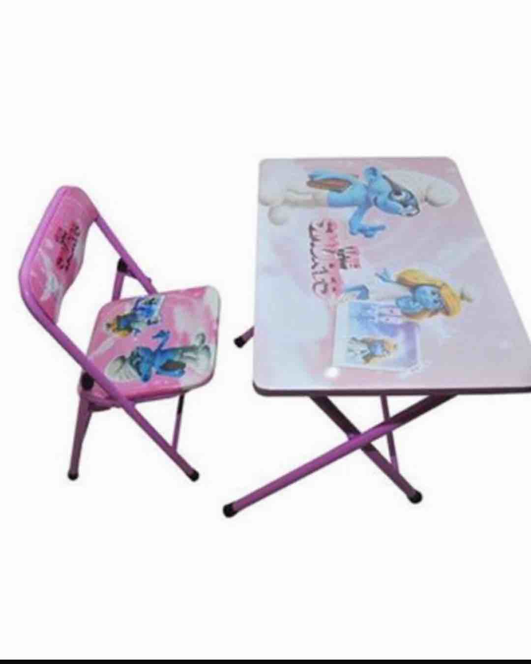 Kids' Smurfs Table and Chair Set