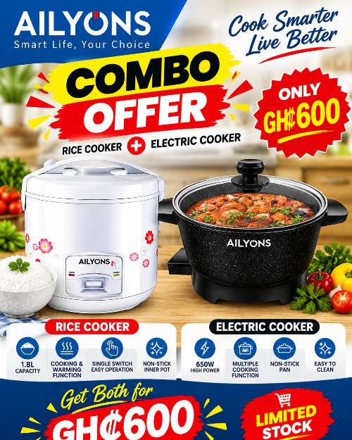 Ailyons Rice Cooker and Electric Cooker Combo
